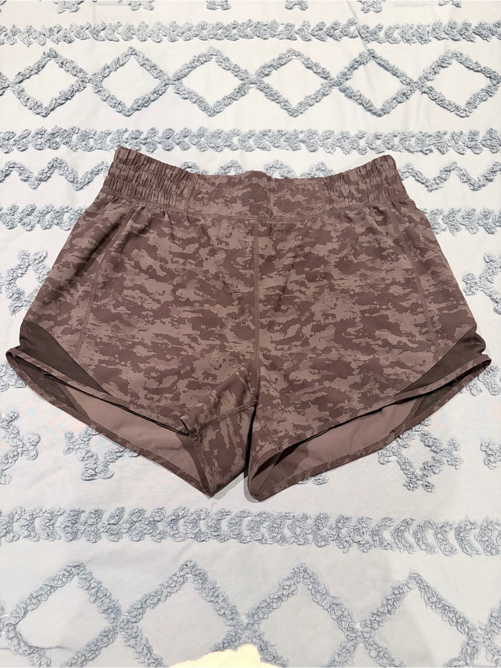 Women’s Black Camouflage Running Shorts